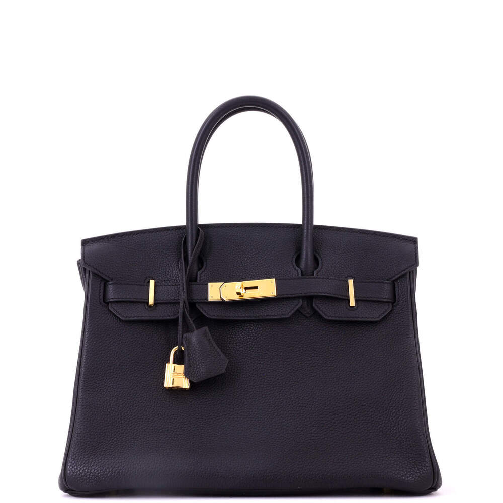Hermes Birkin 30 Black Togo with Gold Hardware